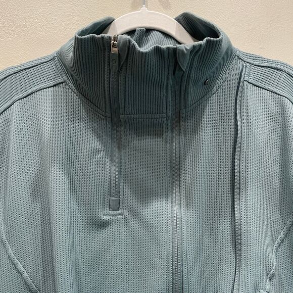 Lululemon Adaptable Fit Full-Zip Jacket Tidewater Teal - Size: 10 - Picture 7 of 13